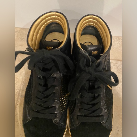 Black Leather Hightops - Picture 2 of 9